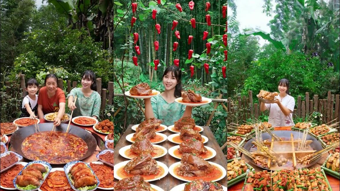 [Ăn Uống Trung Quốc] Cô gái ăn giỏi nhất thôn p7-Dịch Điềm Điềm|Phượng Linh Cung.