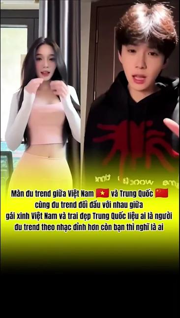 gái xinh Việt nam và trai đẹp Trung quốc ai nhảy đỉnh hơn ? 🤔🤔 #trending #tiktok #dance #shortvideo